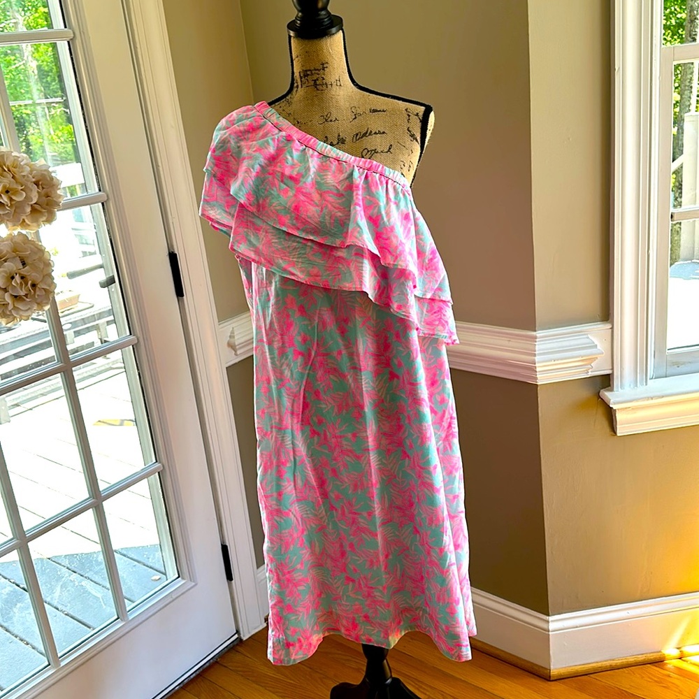 Vineyard Vines One Shoulder Dress